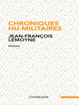 cover image of Chroniques hu-militaires